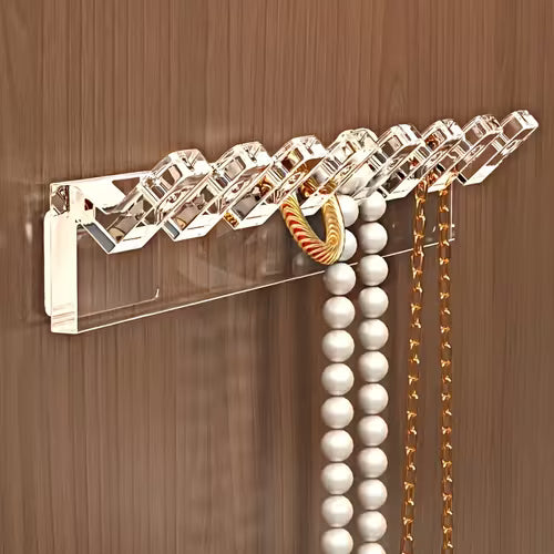 Wall-Mounted Jewelry Storage Hooks