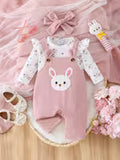 Fashionable Girls' Baby All-Over Floral Print Top +