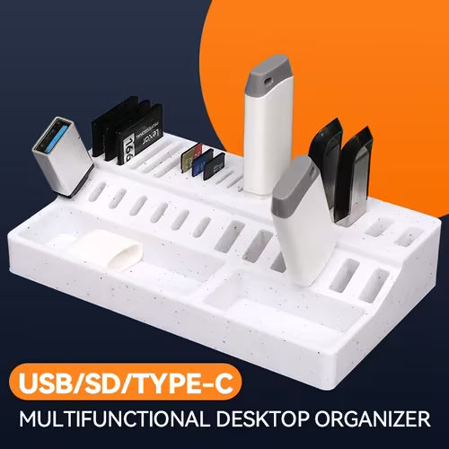 Multi-Slot Desktop Storage Device Stand