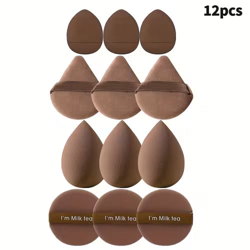 Makeup Tool Set 8/12/14pcs Brown Black Set