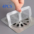 4/8/14pcs Hair Traps Drain Stickers: Shower Drain