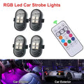 Remote Control LED Strobe Lights RGB Flash Underglow