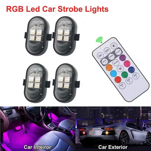 Remote Control LED Strobe Lights RGB Flash Underglow