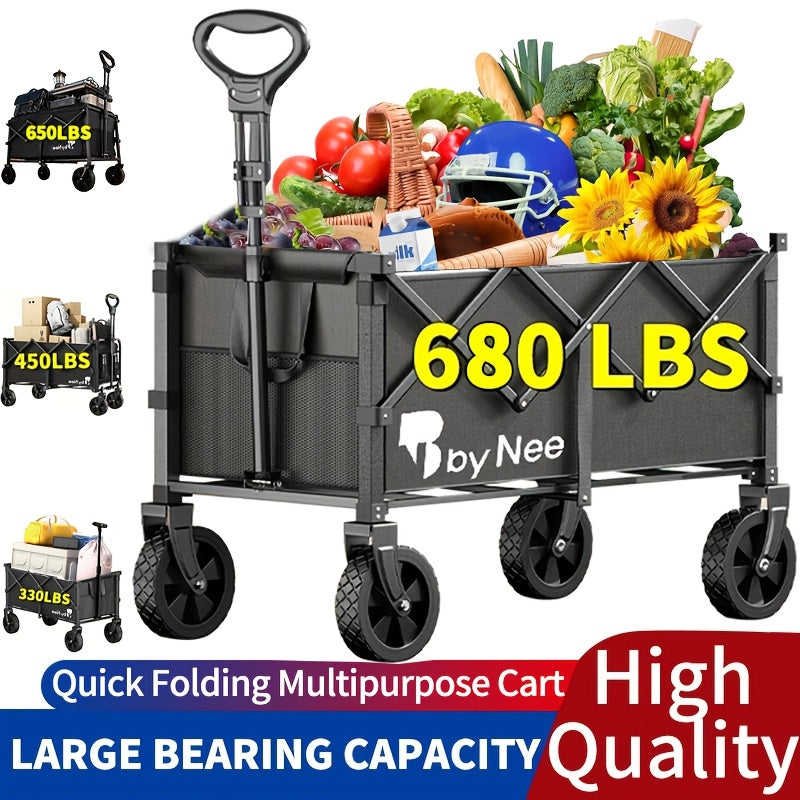 Large Capacity Foldable Camping And Gardening Cart