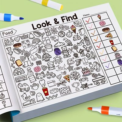 Interactive Hidden Objects Book for Kids - Look and