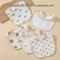 3/5pcs U-shaped Extra-large Bib Set