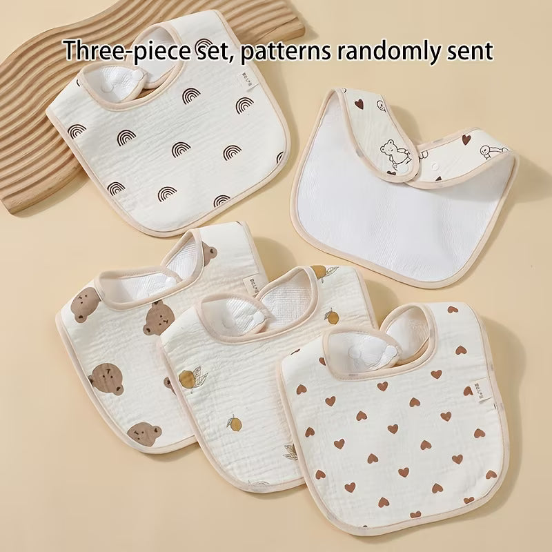 3/5pcs U-shaped Extra-large Bib Set