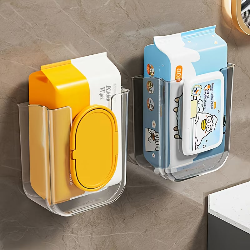Wall-Mounted Wet Wipe Dispenser - Heavy-Duty Adhesive