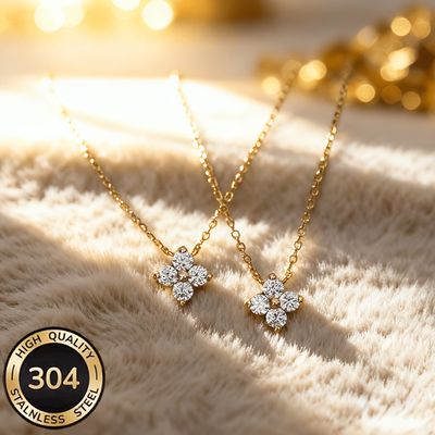 Stainless Steel 18k Gold-Plated Women's