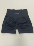 Spliced Waist Embroidered Letter S Shorts