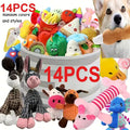 Cartoon Plush Dog Toy Set