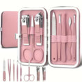8-in-1 Rose Golden Stainless Steel Nail Care Kit with