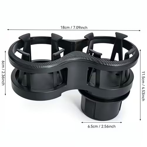 Car Dual Cup Holder Extension Adapter