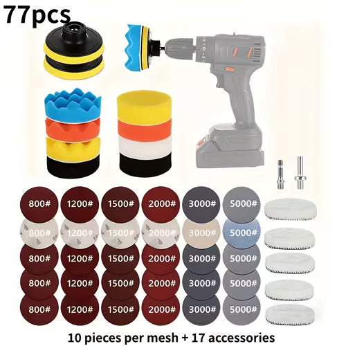 47/77pcs Heavy-Duty Polishing And Grinding Kit