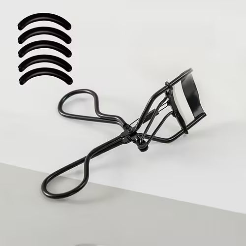 1 Professional Stainless Steel Eyelash Curler with 5
