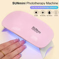 Nail Tool Set: Includes Pink Mini Nail Lamp
