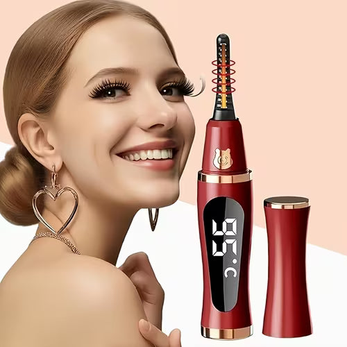 Style Upgraded Heated Eyelash Curler - Quick 15-Second