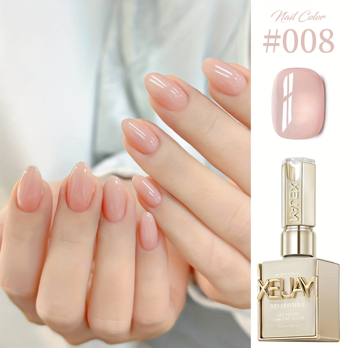 6 Colors 15Ml Gel Nail Polish Soaking LED Nail Gel