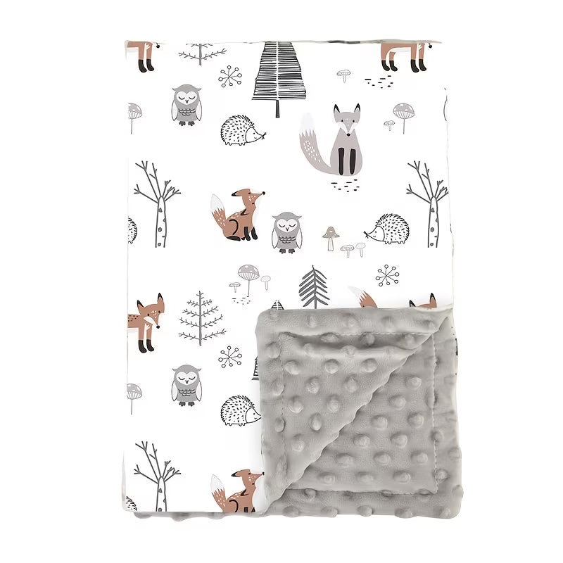 1pc of a Double-Sided Baby Blanket Suitable for All