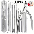 11pcs Stainless Steel Cuticle Scissors - Nail Cuticle