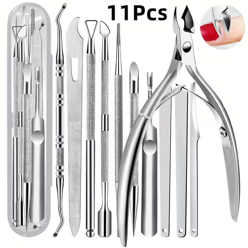 11pcs Stainless Steel Cuticle Scissors - Nail Cuticle