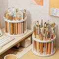 Degree Rotating Brush Holder/Glossy Plastic Stand for
