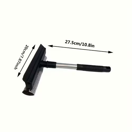 1pc Double-sided Glass Wiper with Extended Handle