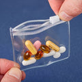 4pcs PVC Convenient Travel Medicine Storage Bag