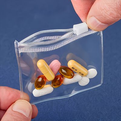 4pcs PVC Convenient Travel Medicine Storage Bag