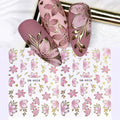 2 Sheets of Gradient Cherry Blossom Petal Nail
