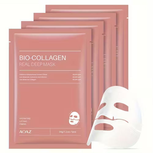 4pcs Bio-Collagen Real Deep Mask Pack Hydrating