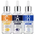 RONBAOYU 3-Pack Vitamin C And Retinol Hyaluronic Acid