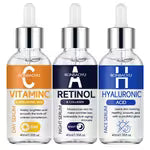 RONBAOYU 3-Pack Vitamin C And Retinol Hyaluronic Acid