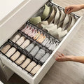 4pcs Black Fabric Wardrobe Storage Box