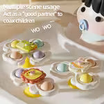 Children's 1/3/6pc Suction Cup Spinning Top Toy
