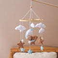 Blue Moon Bear Bed Bell Nursery Mobile Gender Neutral