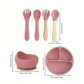 6pcs Silicone Youngsters Feeding Set - Includes