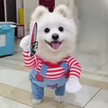 Dog Funny Transformation Cat Pet Clothes/Holding Knife