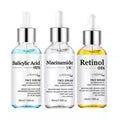 ASNYH 3pcs Salicylic Acid Retinol Niacinamide Set
