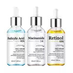 ASNYH 3pcs Salicylic Acid Retinol Niacinamide Set