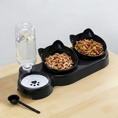 3-In-1 Cat Bowls for Kittens And Small Dogs