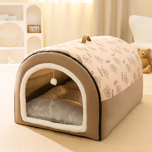 Pet Dog Bed for All Seasons/Larger Thicker Oval Design