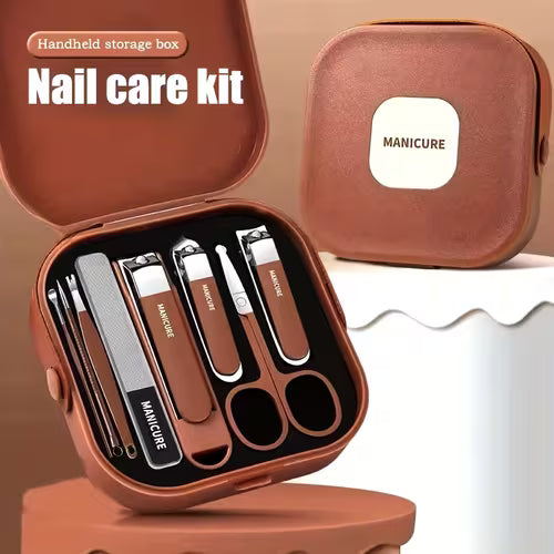 1 Set of New Anti-Splash Nail Clipper Set - Made of ABS