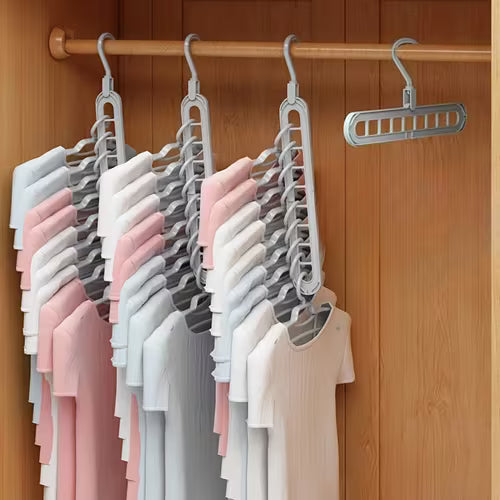 4pcs Hangers with 9 Holes | Anti-Slip