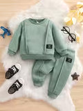 0-3 Years Old 2pcs Baby Boy Long-Sleeved Sweatshirt