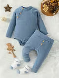 3pcs Set Long-Sleeved One-Piece Triangle