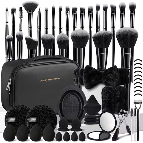Portable Cosmetic Brush Collection-25 Brushes